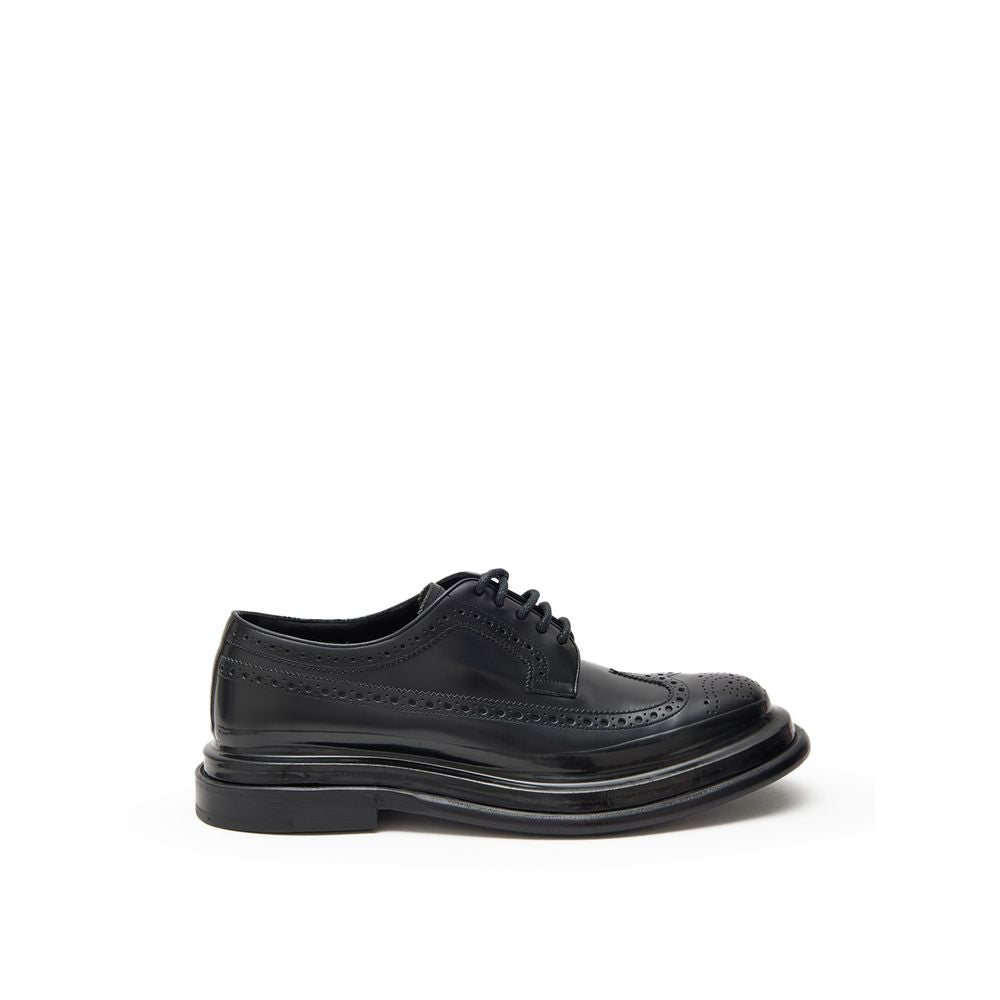 Dolce & Gabbana Black Leather Moccassin - Luxe Nova