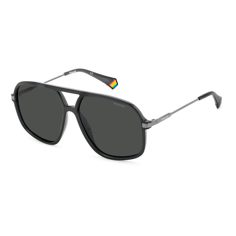 Polaroid Gray Plastic Sunglasses - Luxe Nova