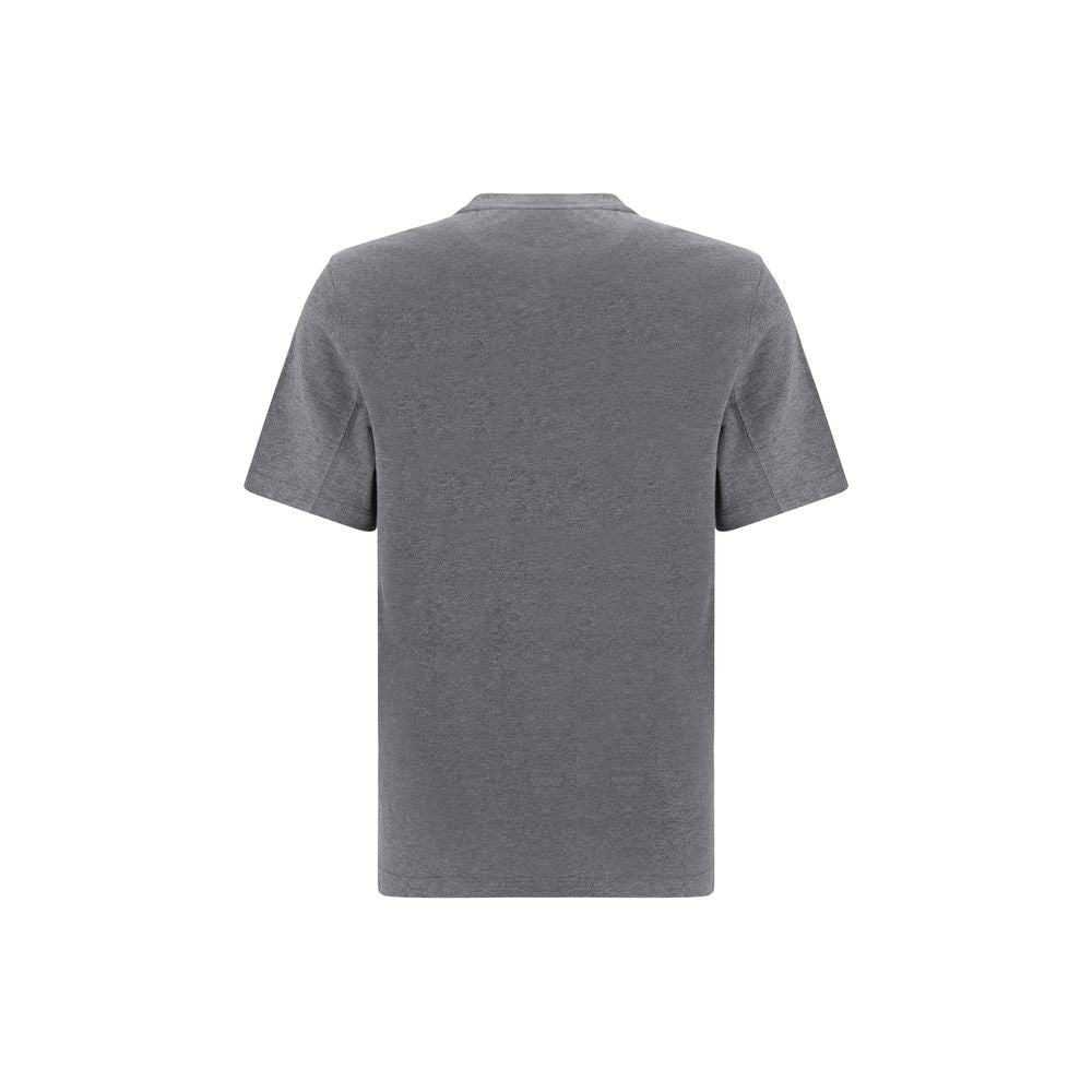 Brunello Cucinelli Gray Cotton T-Shirt - Luxe Nova
