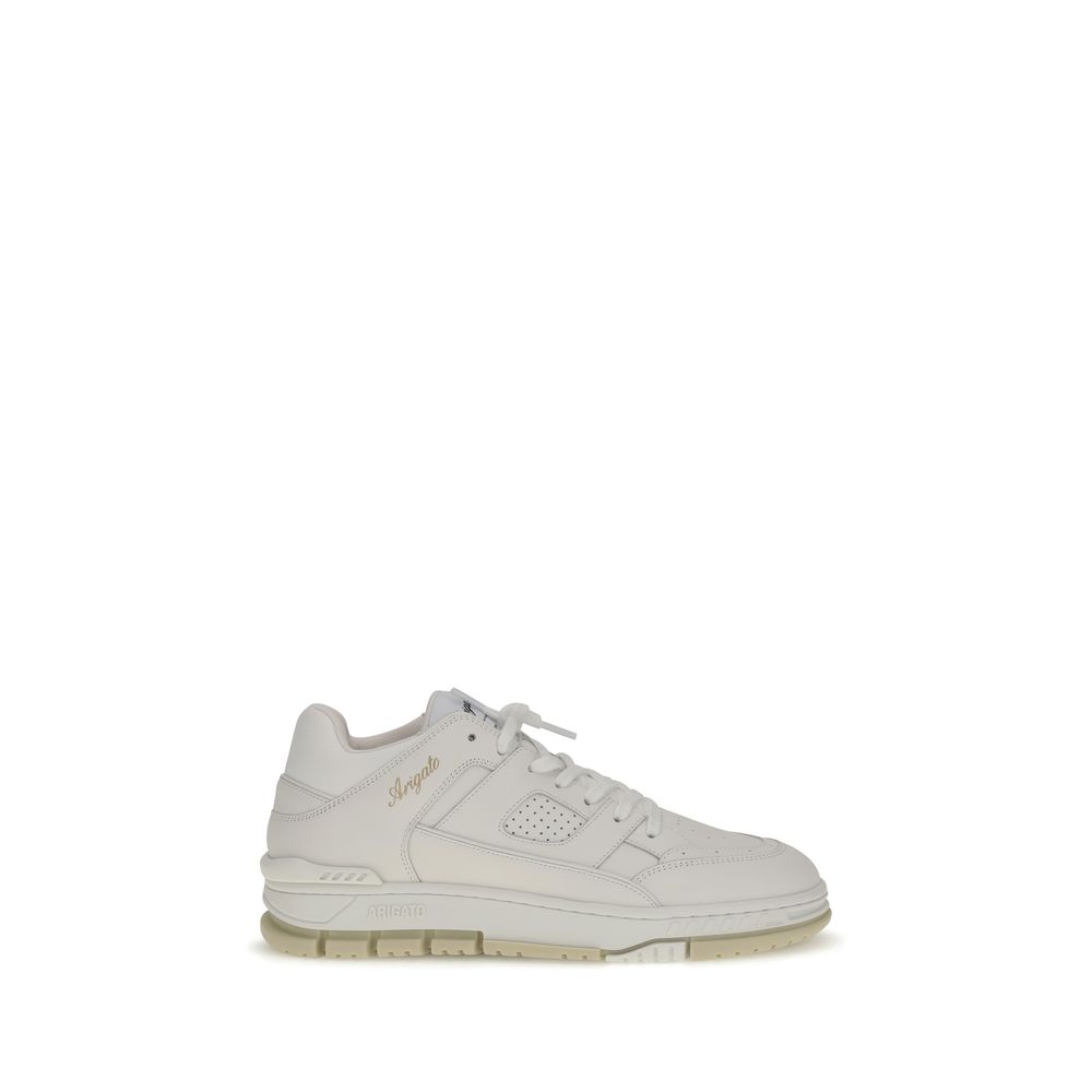 Axel Arigato White Calf Leather Bos Taurus Low Top Sneakers - Luxe Nova