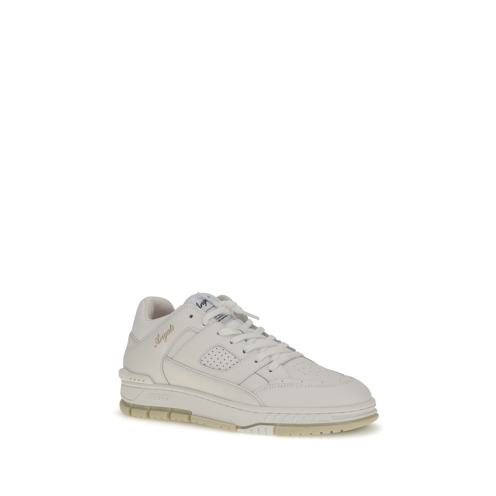 Axel Arigato White Calf Leather Bos Taurus Low Top Sneakers - Luxe Nova