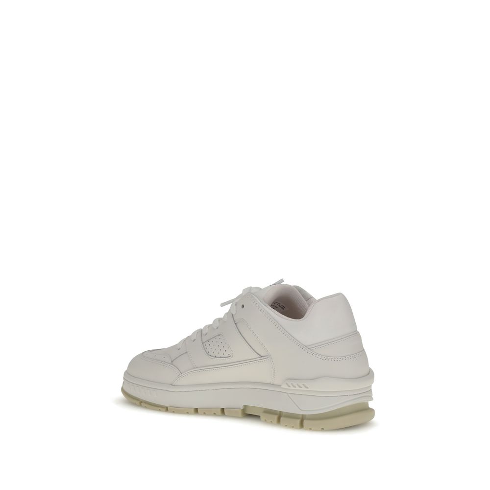 Axel Arigato White Calf Leather Bos Taurus Low Top Sneakers - Luxe Nova