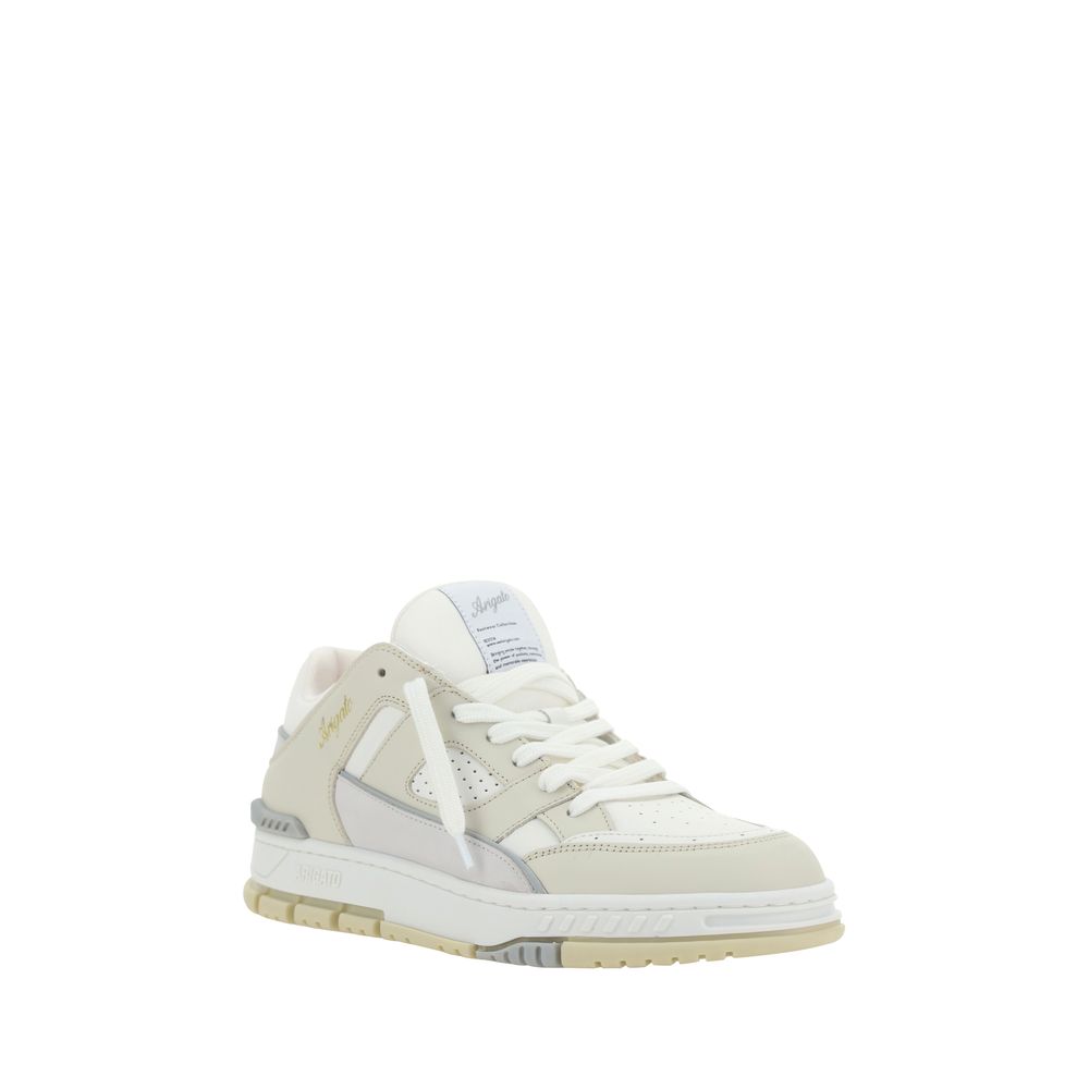 Axel Arigato White Calf Leather Bos Taurus Low Top Sneakers - Luxe Nova