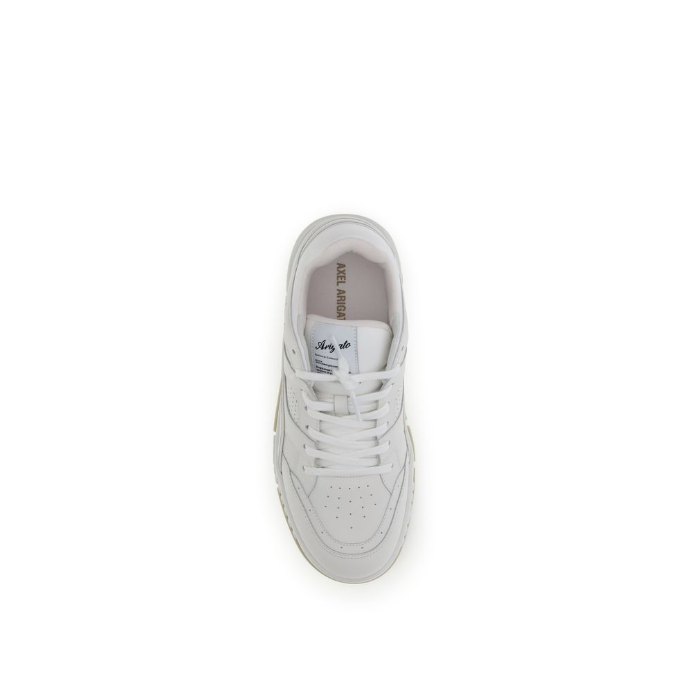 Axel Arigato White Calf Leather Bos Taurus Low Top Sneakers - Luxe Nova