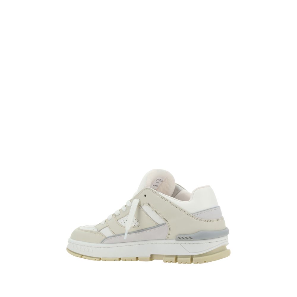 Axel Arigato White Calf Leather Bos Taurus Low Top Sneakers - Luxe Nova