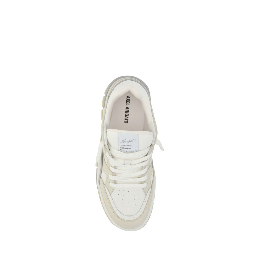 Axel Arigato White Calf Leather Bos Taurus Low Top Sneakers - Luxe Nova