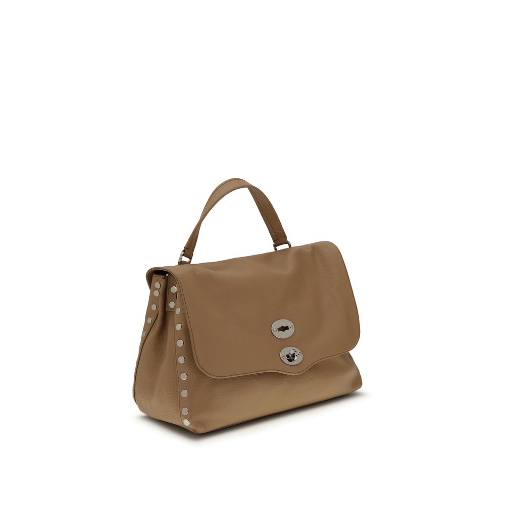 Zanellato Brown Calf Leather Bos Taurus Shoulder Bag