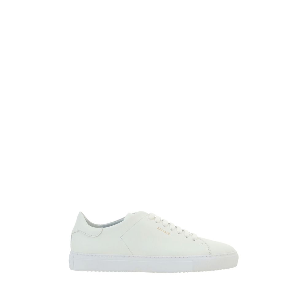 Axel Arigato White Calf Leather Bos Taurus Low Top Sneakers - Luxe Nova