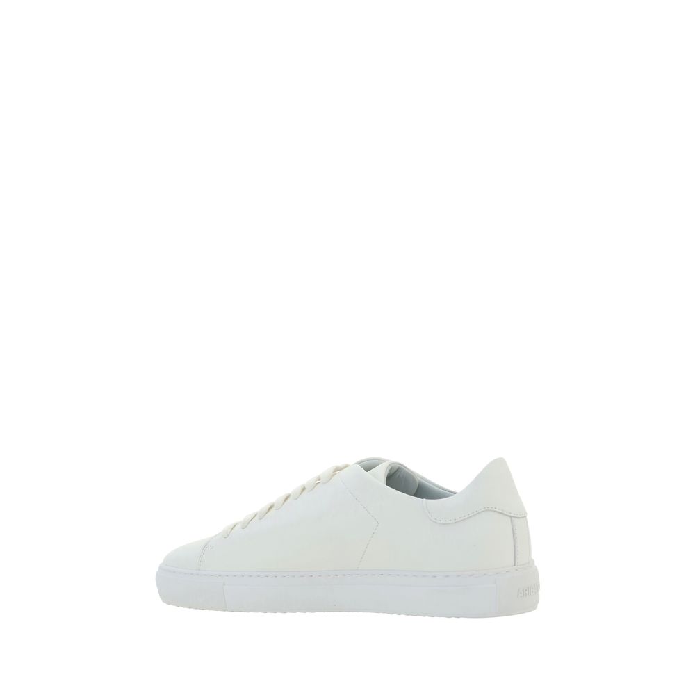 Axel Arigato White Calf Leather Bos Taurus Low Top Sneakers - Luxe Nova