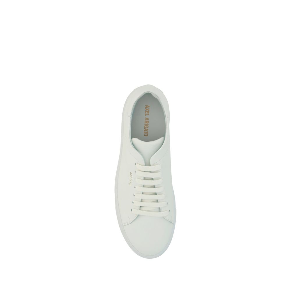 Axel Arigato White Calf Leather Bos Taurus Low Top Sneakers - Luxe Nova