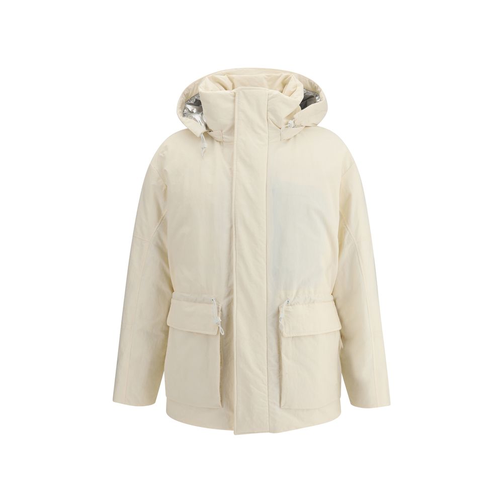 LAMINAR White Polyester Parka