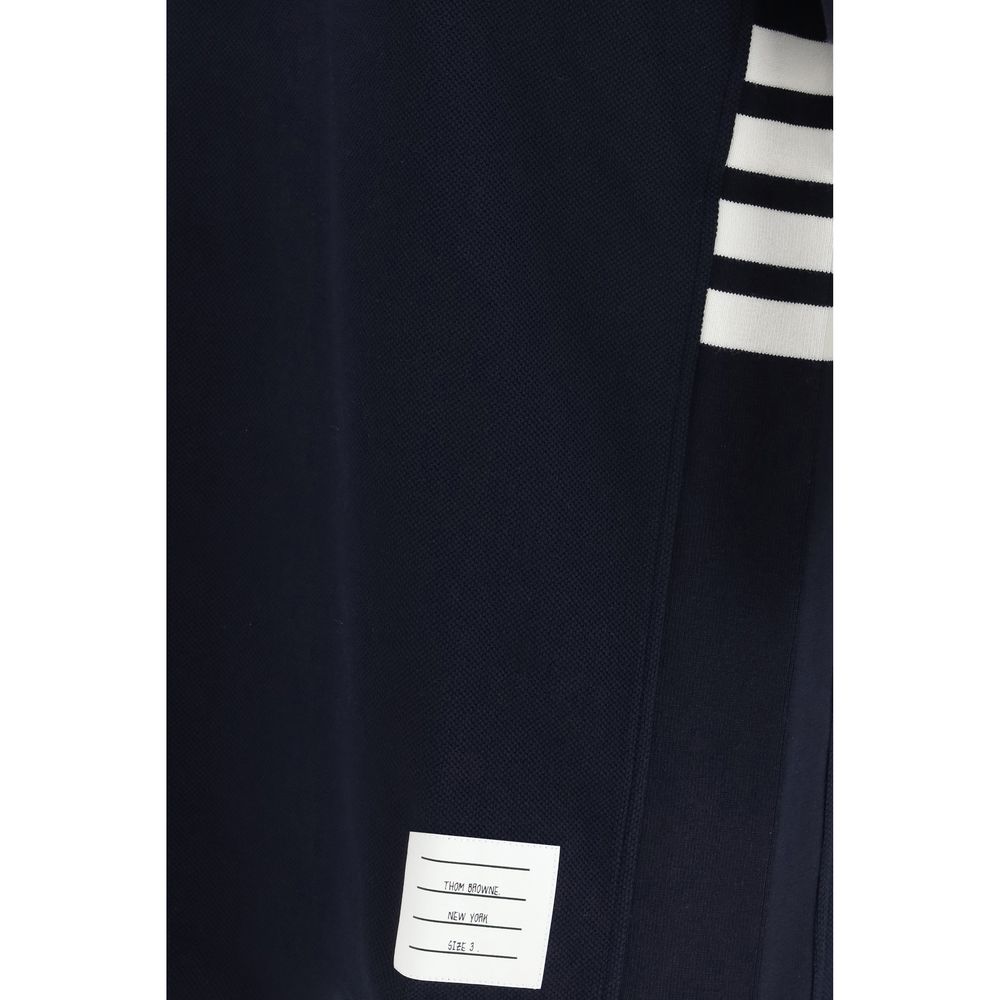 Thom Browne Blue Cotton Polo Shirt - Luxe Nova