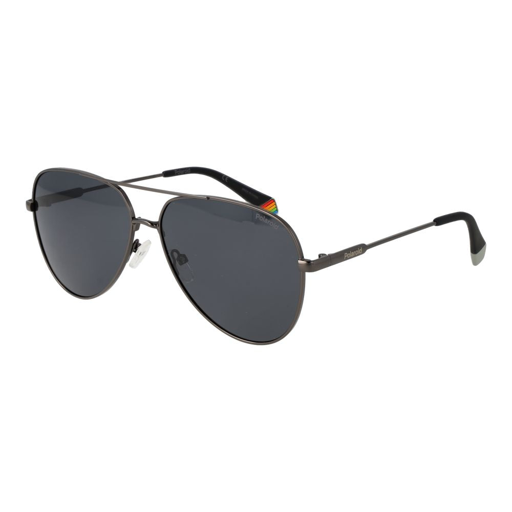 Polaroid Gray Metal Sunglasses - Luxe Nova