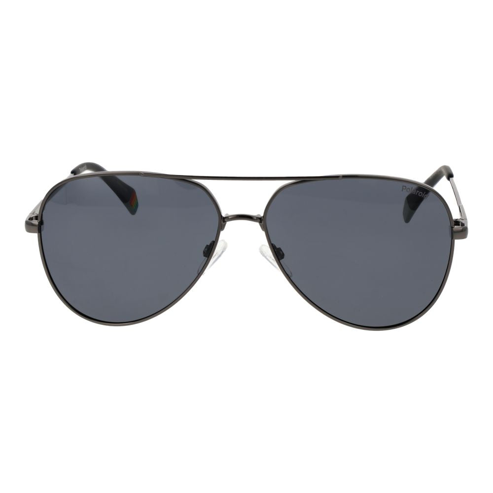 Polaroid Gray Metal Sunglasses - Luxe Nova