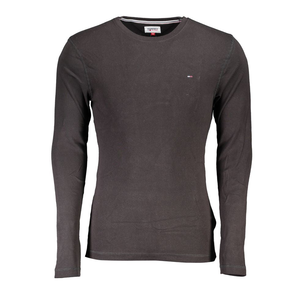 Tommy Hilfiger Black Cotton Men's T-Shirt - Luxe Nova