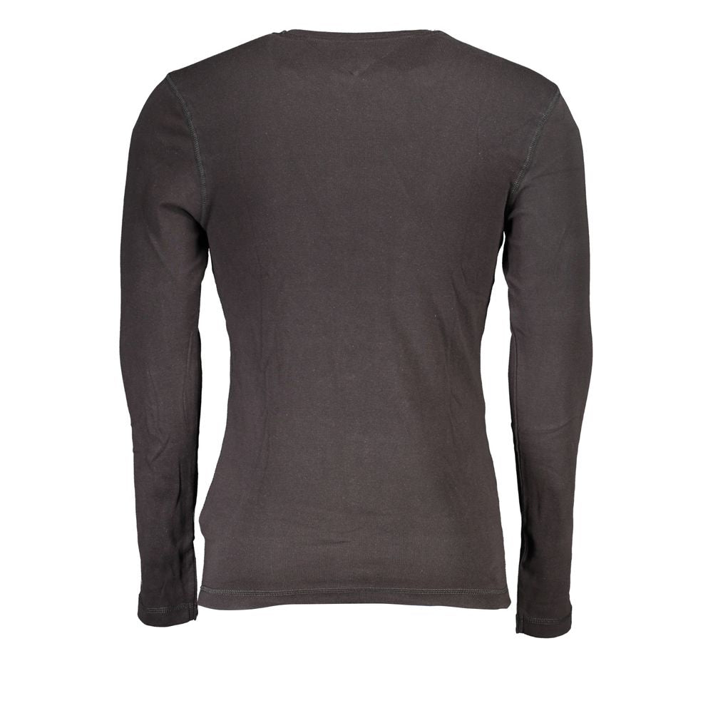 Tommy Hilfiger Black Cotton Men's T-Shirt - Luxe Nova