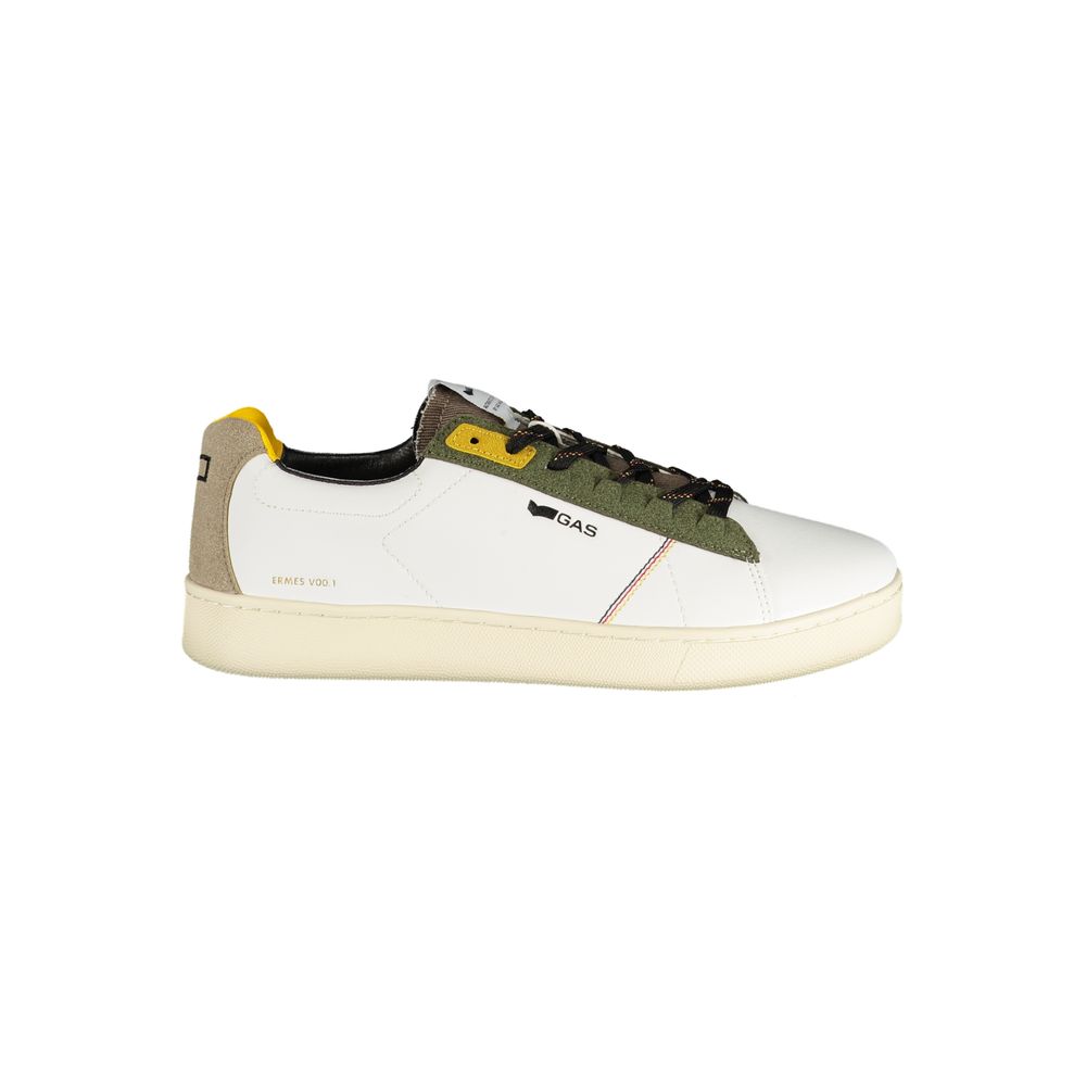Gas White Polyester Men Sneaker - Luxe Nova