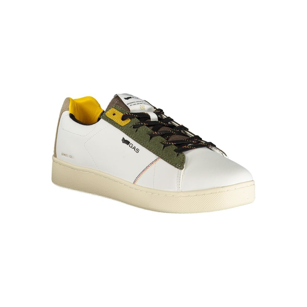 Gas White Polyester Men Sneaker - Luxe Nova