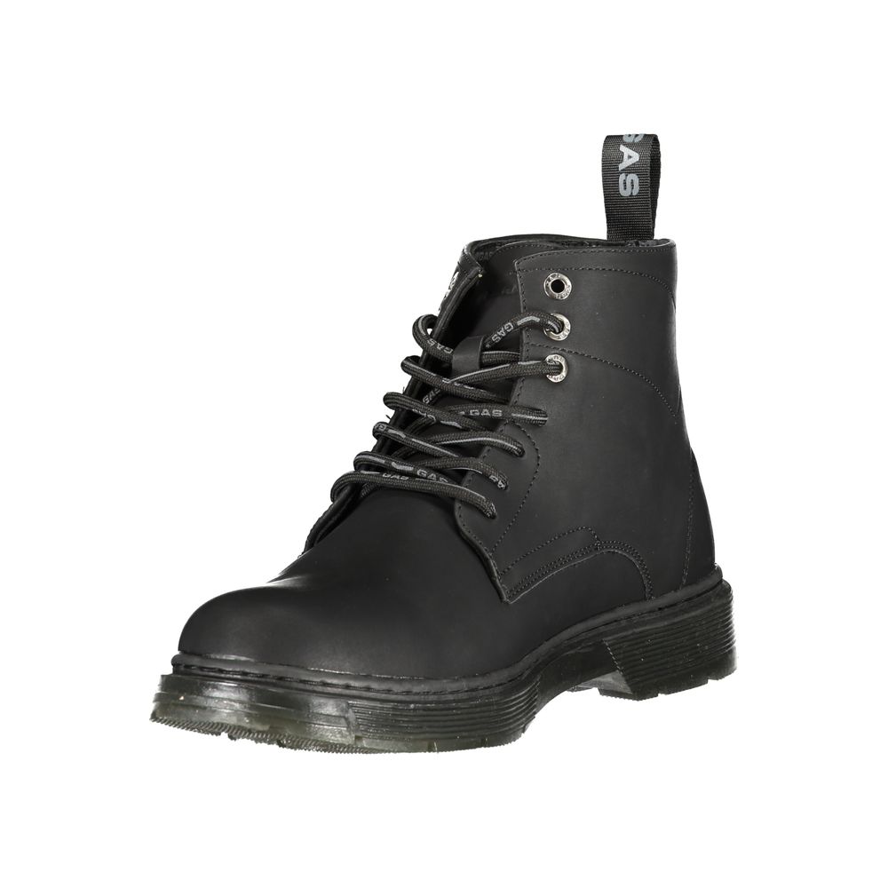 Gas Black Polyurethane Men's Ankle Boot