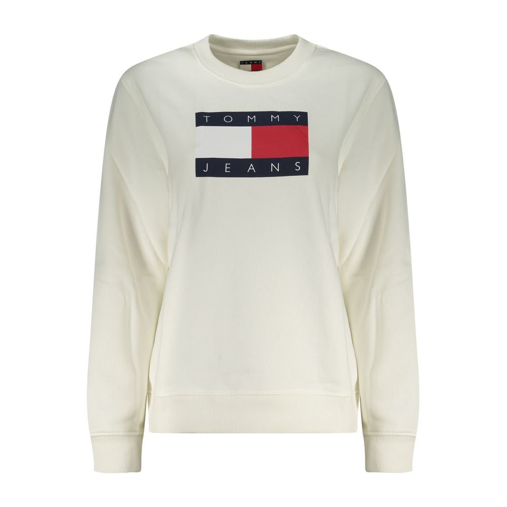Tommy Hilfiger Bianco Cotton Women Sweatshirt - Luxe Nova