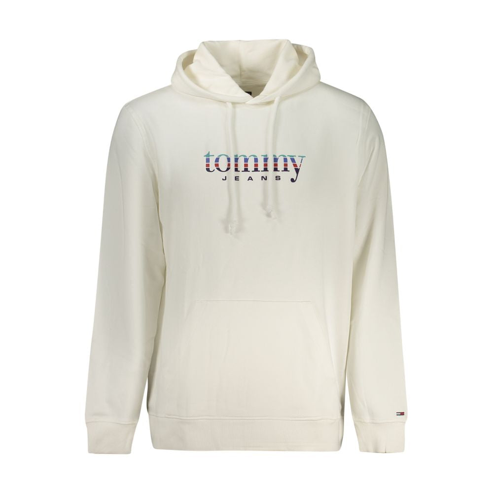 Tommy Hilfiger White Cotton Men's Hoodie - Luxe Nova