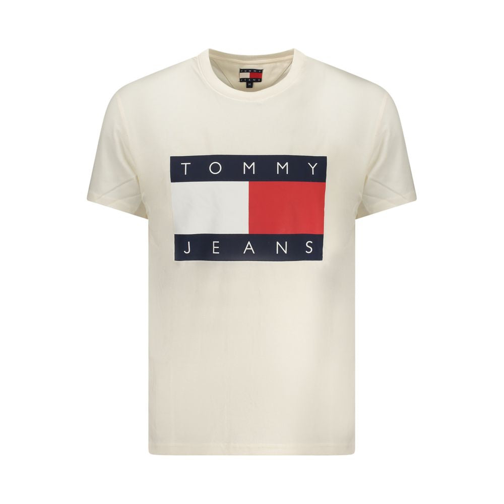 Tommy Hilfiger Bianco Cotton Mens T-Shirt - Luxe Nova