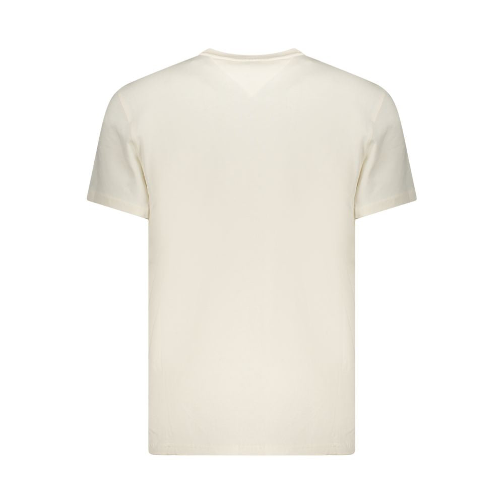 Tommy Hilfiger Bianco Cotton Mens T-Shirt - Luxe Nova