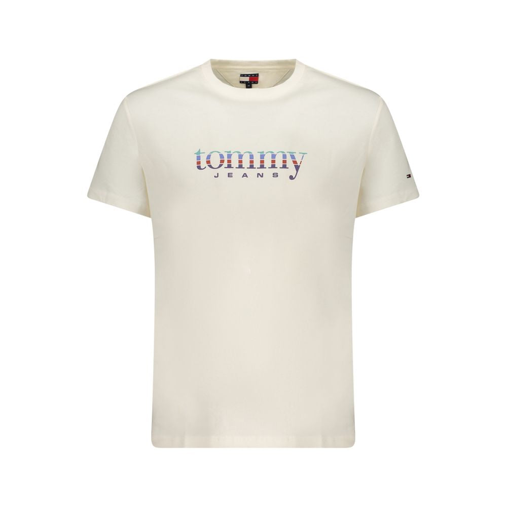 Tommy Hilfiger Bianco Cotton Men's T-Shirt - Luxe Nova