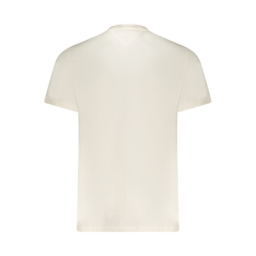 Tommy Hilfiger Bianco Cotton Men's T-Shirt - Luxe Nova