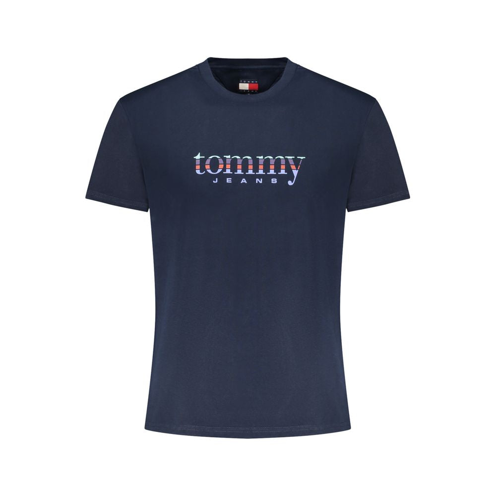 Tommy Hilfiger Blue Cotton Men T-Shirt - Luxe Nova