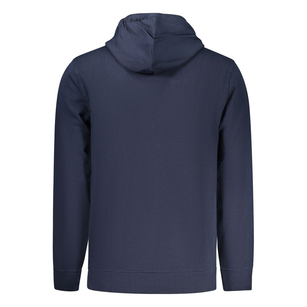 Tommy Hilfiger Blue Cotton Men Hoodie - Luxe Nova