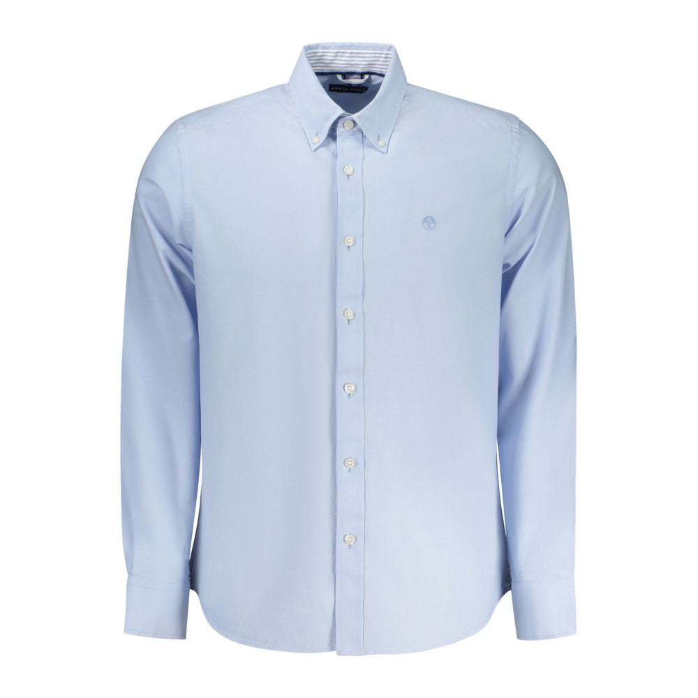 North Sails Azzurro Cotton Men Shirt - Luxe Nova