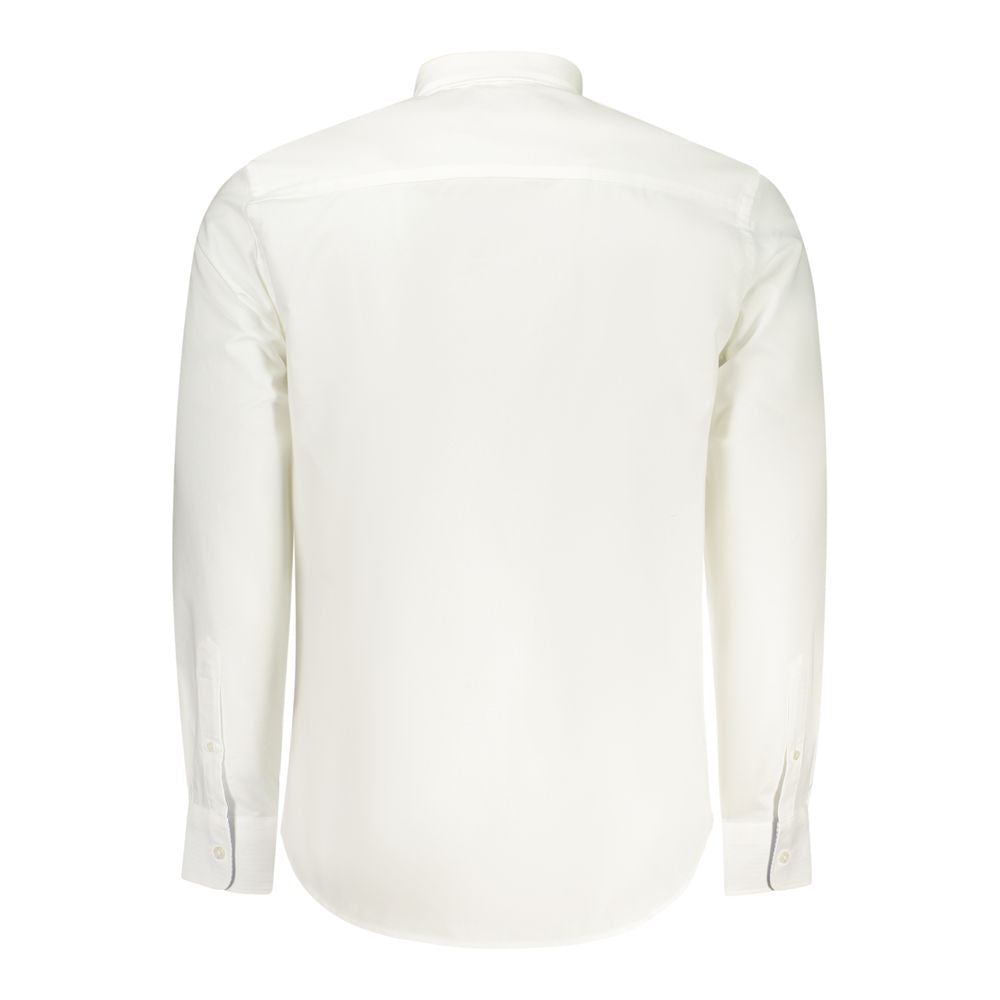 North Sails Bianco Cotton Men Shirt - Luxe Nova