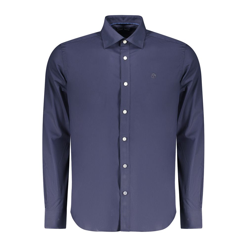 North Sails Blu Cotton Mens Shirt - Luxe Nova