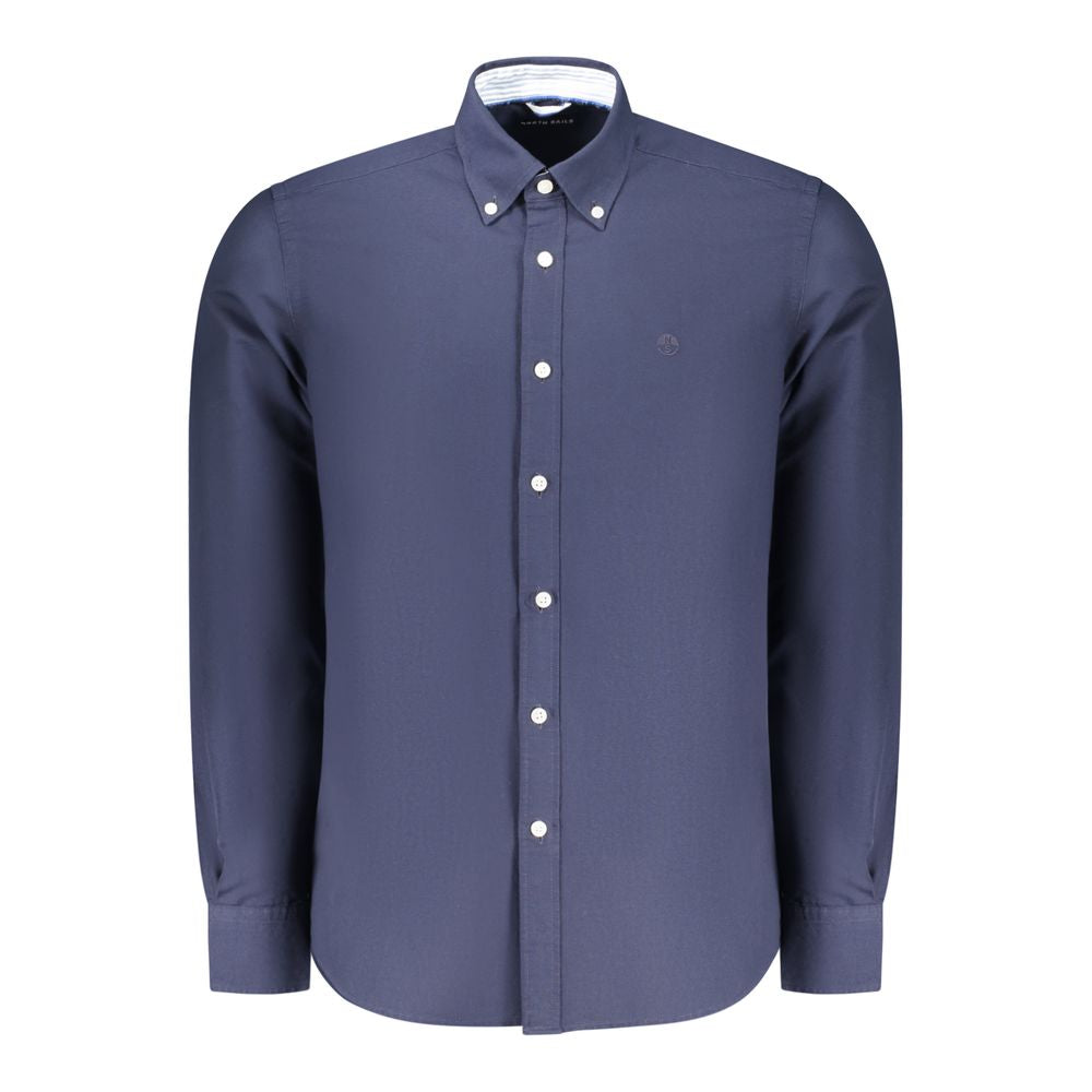 North Sails Blu Cotton Men Shirt - Luxe Nova