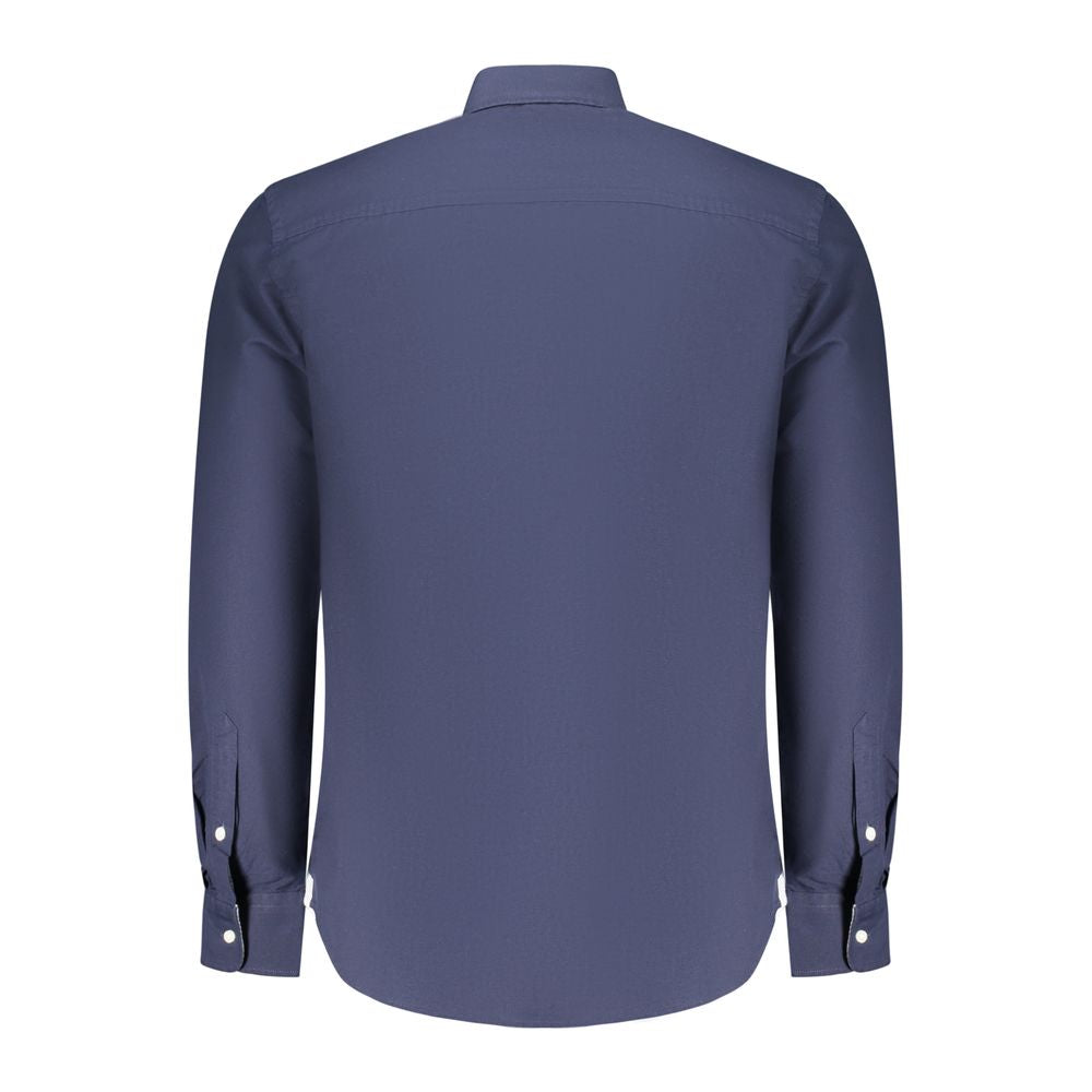 North Sails Blu Cotton Men Shirt - Luxe Nova