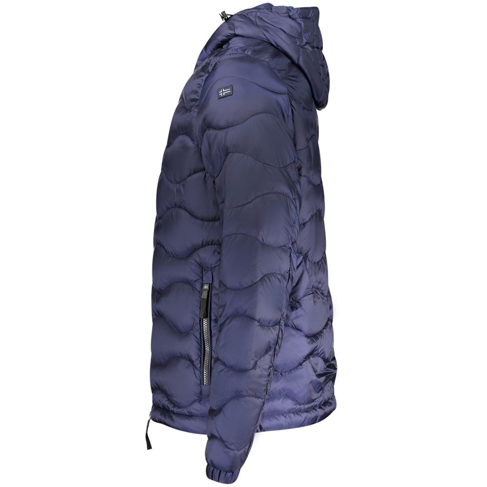Norway 1963 Blue Polyamide Men's Jacket - Luxe Nova