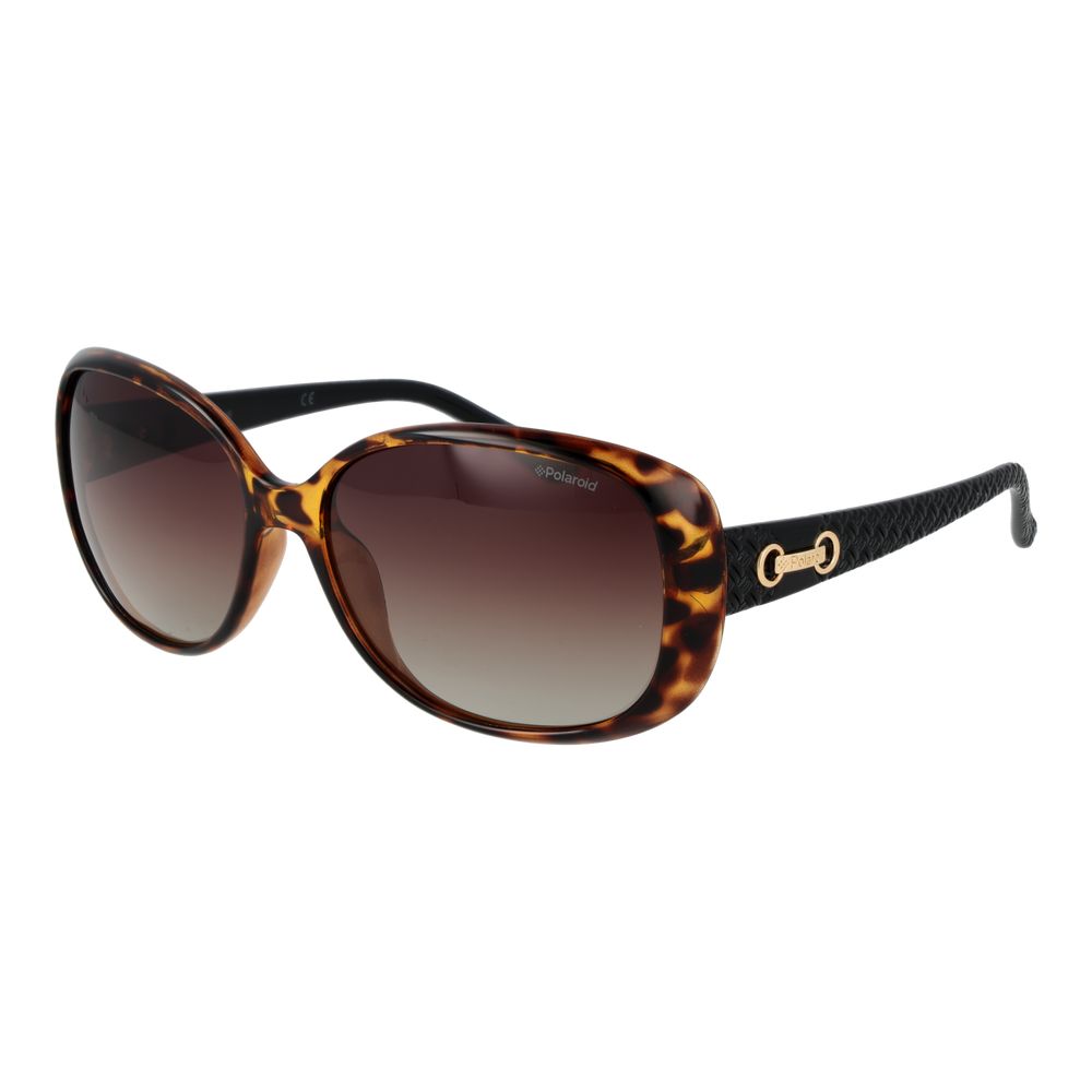Polaroid Brown Plastic Sunglasses - Luxe Nova