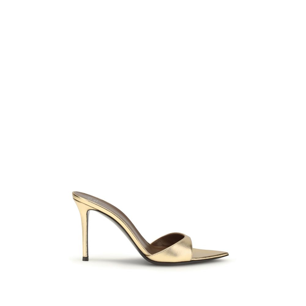 Giuseppe Zanotti Gold Leather Stiletto Heel Sandals - Luxe Nova
