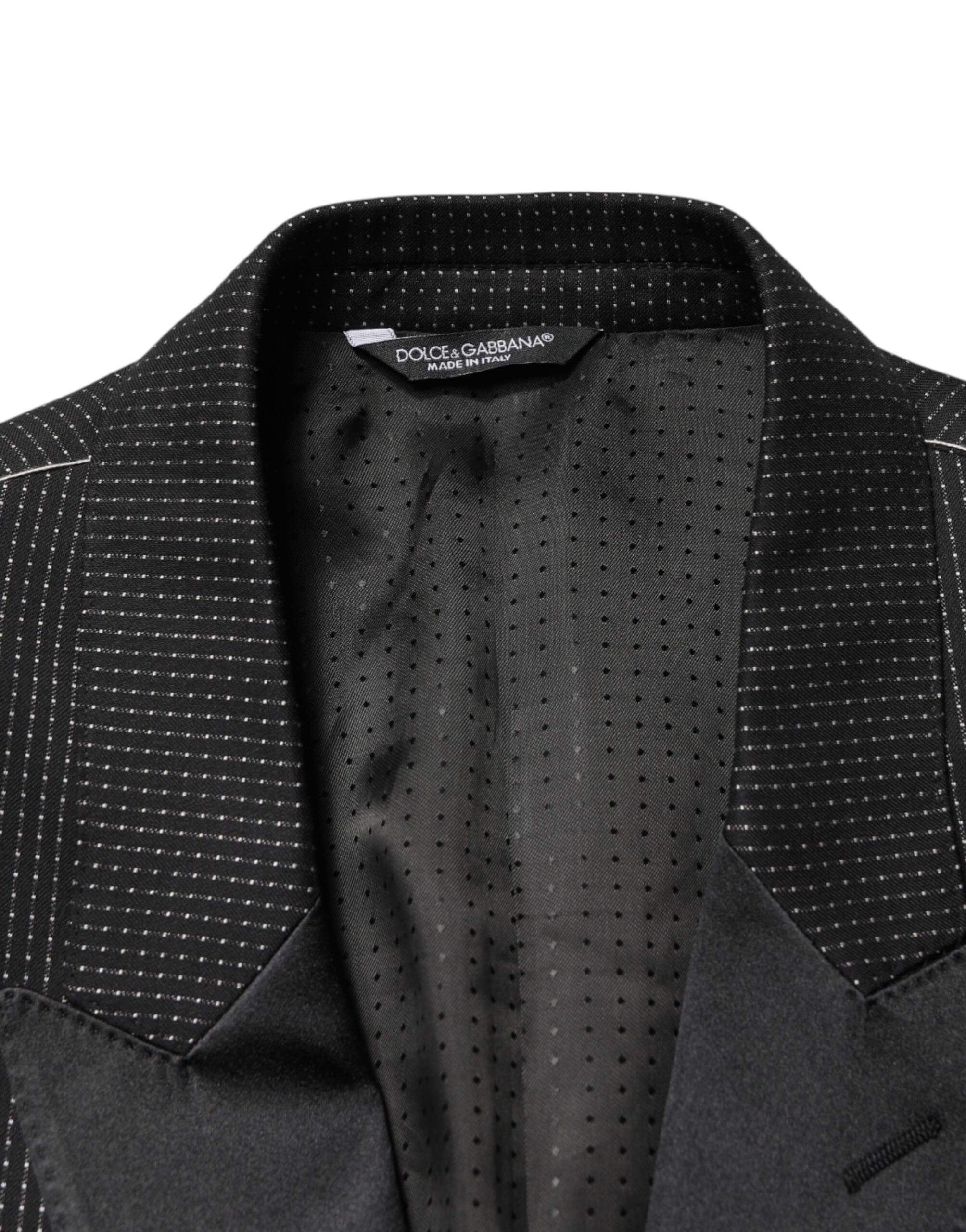 Dolce & Gabbana Black Fantasy Single Breasted Jacket Blazer