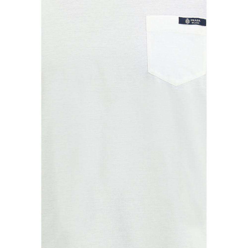 Prada White Cotton T-Shirt - Luxe Nova