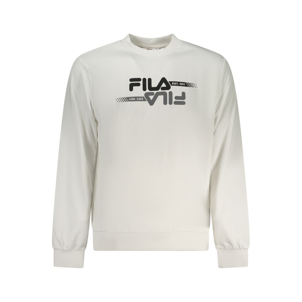 Fila White Polyester Men Sweatshirt - Luxe Nova