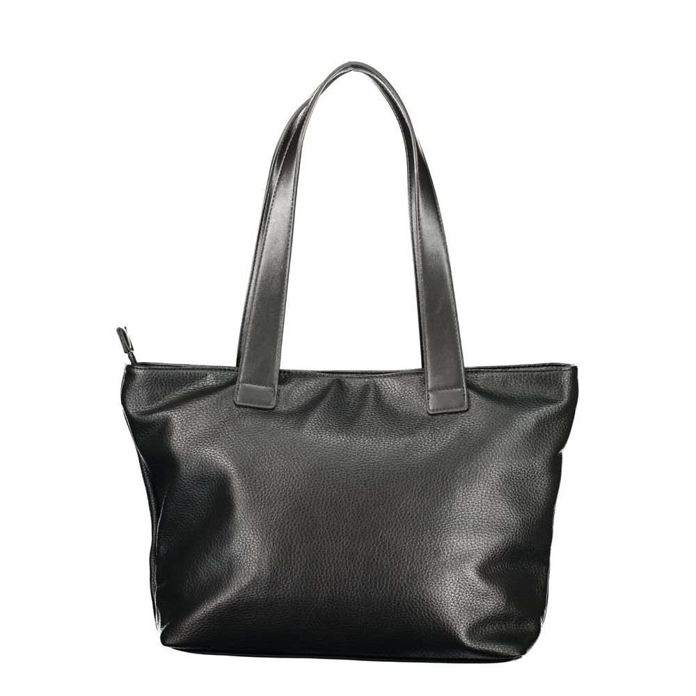 Mario Valentino Nero Polyurethane Women Shoulder Bag - Luxe Nova