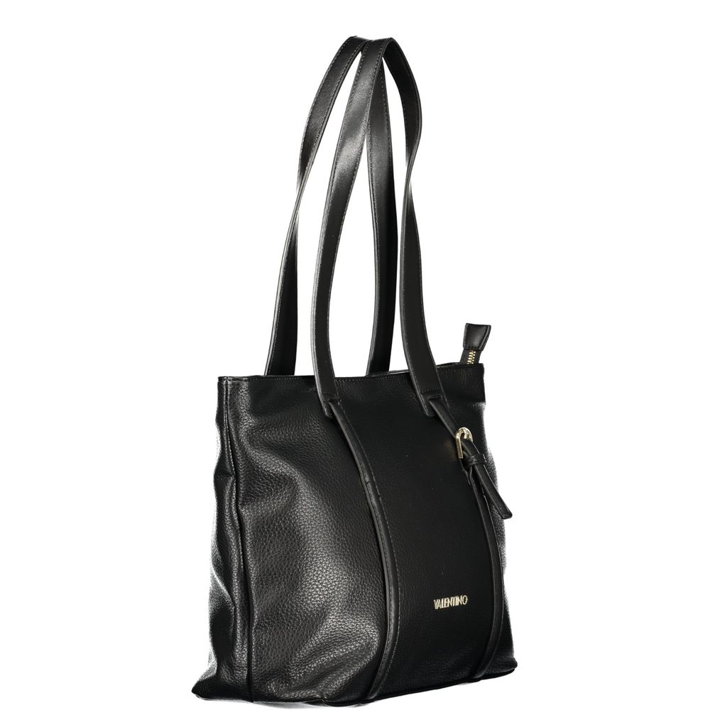 Mario Valentino Nero Polyurethane Women Shoulder Bag - Luxe Nova