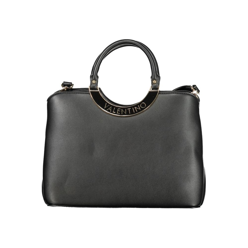 Mario Valentino Black Polyurethane Women Handbag - Luxe Nova