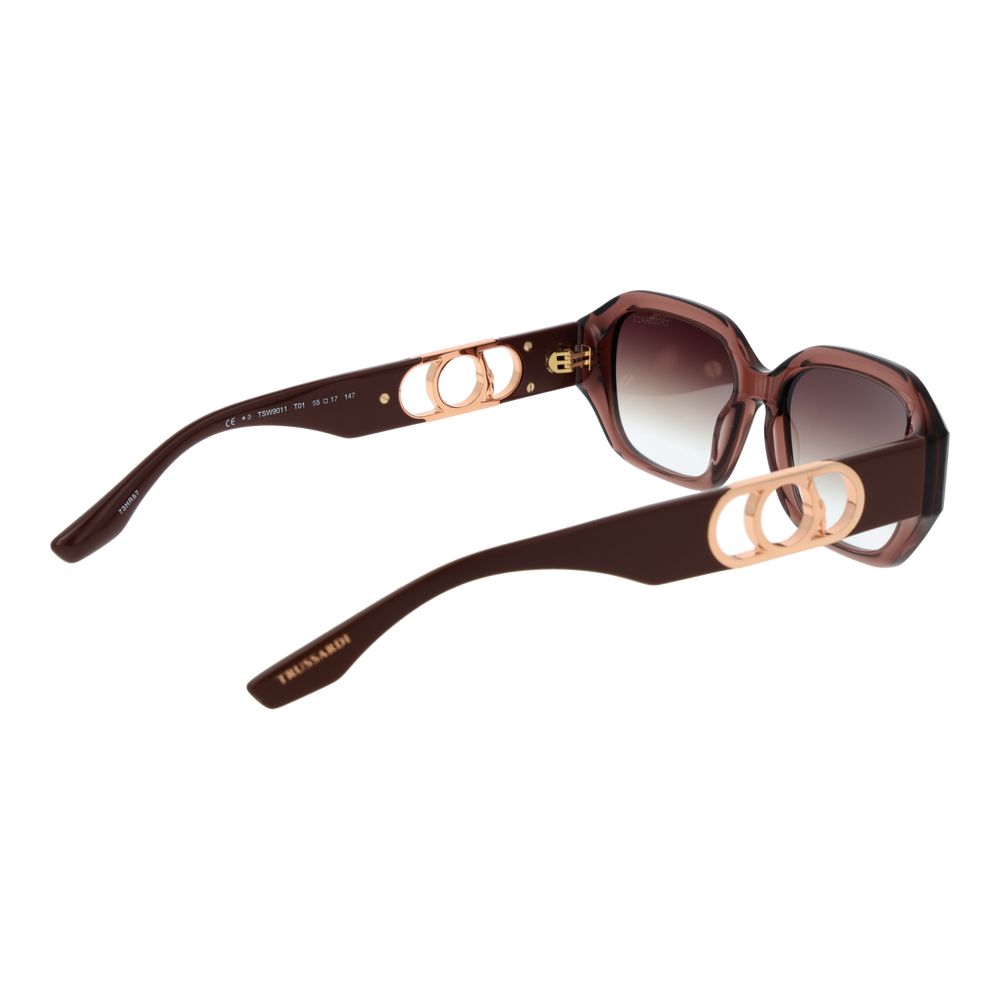 Trussardi Brown Acetate Sunglasses - Luxe Nova