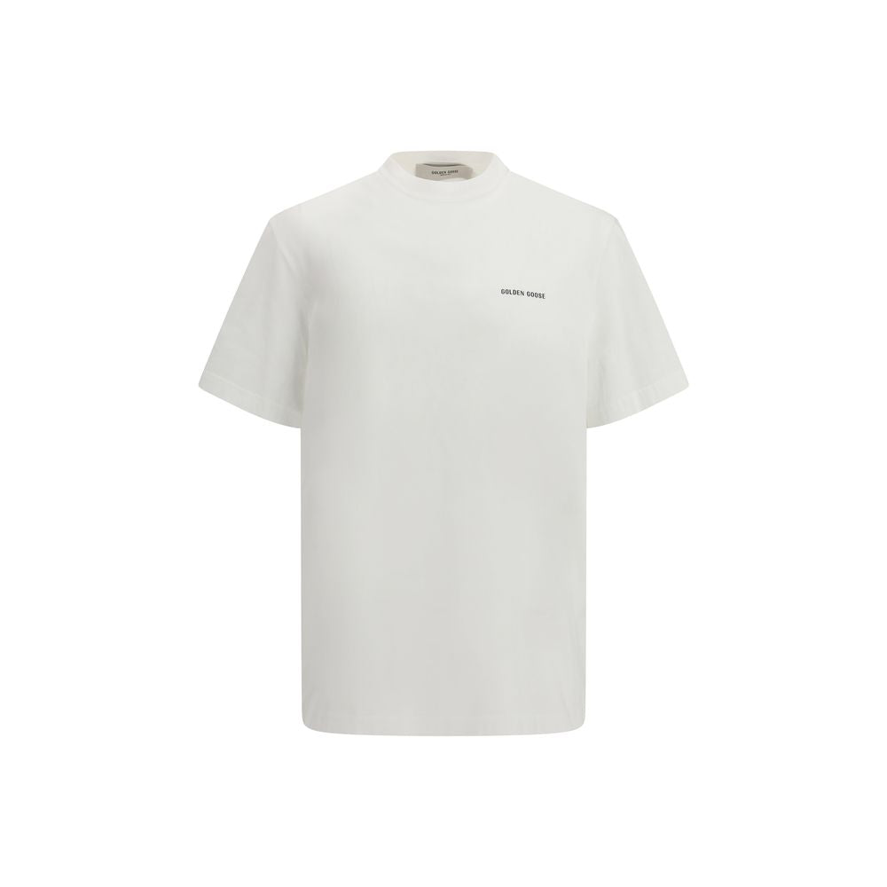 Golden Goose White Cotton T-Shirt - Luxe Nova