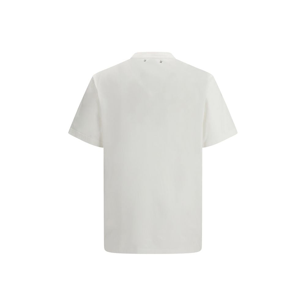 Golden Goose White Cotton T-Shirt - Luxe Nova